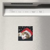 Magnet de chat de Noël (In Situ (Lave-vaisselle))