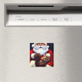 Magnet de chat de Noël (In Situ (Lave-vaisselle))