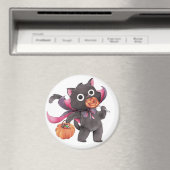 Magnet de chat d'Halloween mignon (In Situ (Lave-vaisselle))