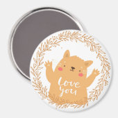 Magnet de chat mignon (Recto/Verso)