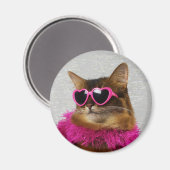 Magnet de chat somalien Glam (Recto/Verso)