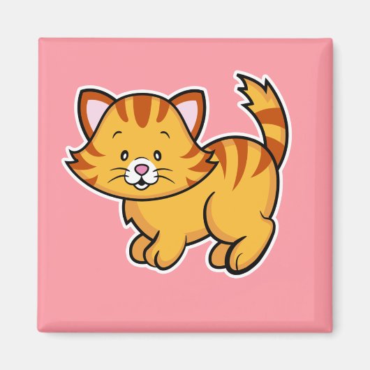 Magnet de chat Tabby (Devant)