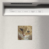 Magnet de chat Tabby orange (In Situ (Lave-vaisselle))