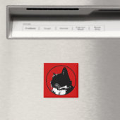 Magnet de chat Tuxedo (In Situ (Lave-vaisselle))