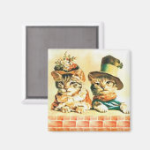 Magnet de chatons victoriens (Recto/Verso)