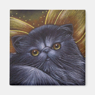 Magnet de chats de fées de Perse Noir