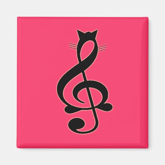 Magnet de chats de jazz (Devant)