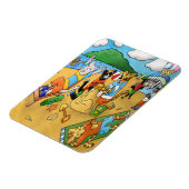 Magnet de chats de plage d'été (Côté Gauche)