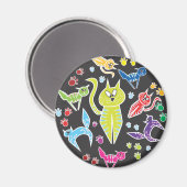 Magnet de chats Kitty (Recto/Verso)