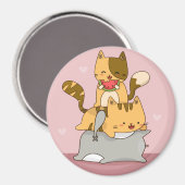 Magnet de chats mignons (Recto/Verso)