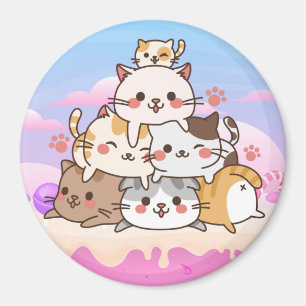 Magnet de chats mignons