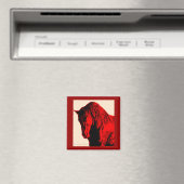 Magnet de Cheval Rouge (In Situ (Lave-vaisselle))