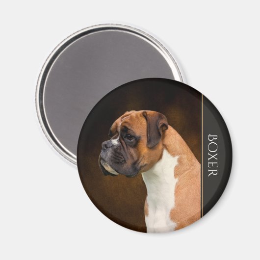Magnet de chien de boîte (Recto/Verso)