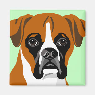 Magnet de chien de boxeur
