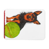 Magnet de chien de Chorkie mignet et adorable 3"x4 (Horizontal)
