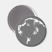 Magnet de chien frigo de Terre-Neuve / cadeau (Recto/Verso)