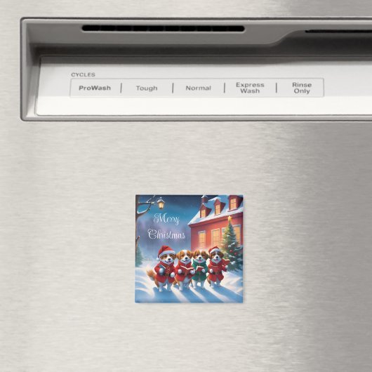 Magnet de chiens de vacances (In Situ (Lave-vaisselle))