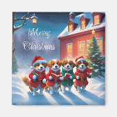 Magnet de chiens de vacances (Devant)