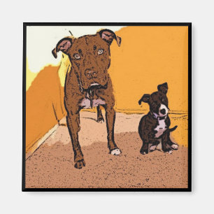 Magnet de chiens mignons