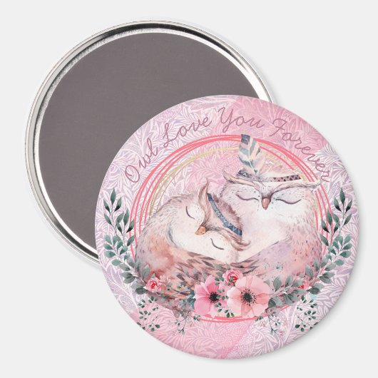 Magnet de chouettes (Recto/Verso)