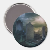 Magnet de cimetière gothique (Recto/Verso)