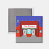 Magnet de cinéma rétro (Recto/Verso)
