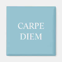 Magnet de citation latine Carpe Diem - Turquoise