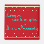 Magnet de citations d'amour vintage (Devant)