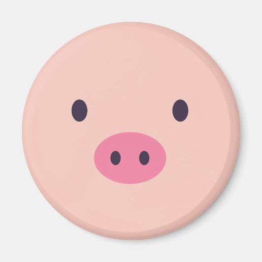 Magnet de cochon mignon (Devant)