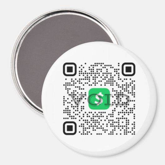 Magnet de code QR de l'application de trésorerie p (Recto/Verso)