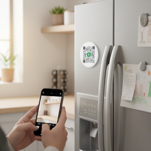 Magnet de code QR de l'application de trésorerie p