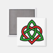 Magnet de coeur Celtique Triquetra (Recto/Verso)