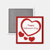 Magnet de coeur de Valentine (Recto/Verso)