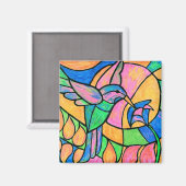 Magnet de colibris (Recto/Verso)