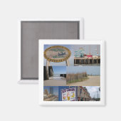 Magnet de collage de photos de la ville d'Atlantiq (Recto/Verso)