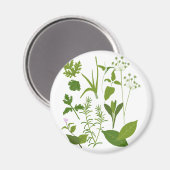 Magnet de collection d'herbes (Recto/Verso)