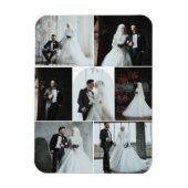 Magnet de collection Mariage personnalisé de 7 pho (Vertical)