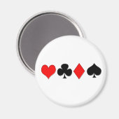 Magnet de combinaisons de poker (Recto/Verso)