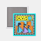 MAGNET DE CONCEPTION AMÉRICAINE (Recto/Verso)