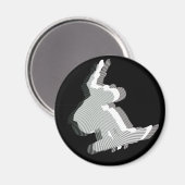 Magnet de conception du logo de snowboard (Recto/Verso)