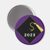Magnet de conservation de la graduation violette (Recto/Verso)