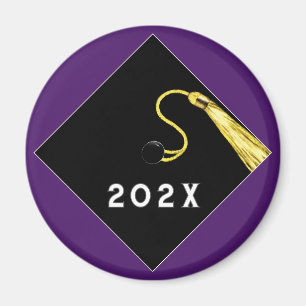 Magnet de conservation de la graduation violette
