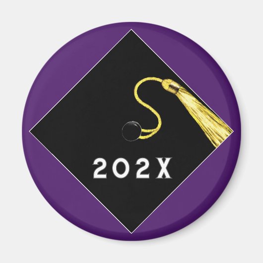 Magnet de conservation de la graduation violette (Devant)
