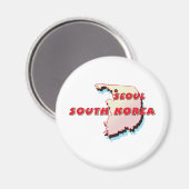 Magnet de Corée du Sud (Recto/Verso)