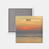 Magnet de coucher de soleil de Bali (Recto/Verso)