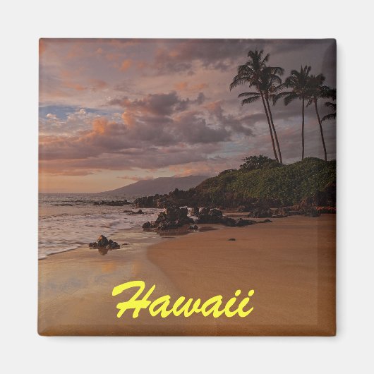 Magnet de coucher de soleil de Maui (Devant)