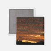 Magnet de coucher de soleil du désert n° 1 (Recto/Verso)