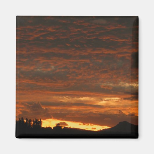 Magnet de coucher de soleil du désert n° 1 (Devant)