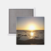 Magnet de coucher de soleil sur la plage de Kalbar (Recto/Verso)
