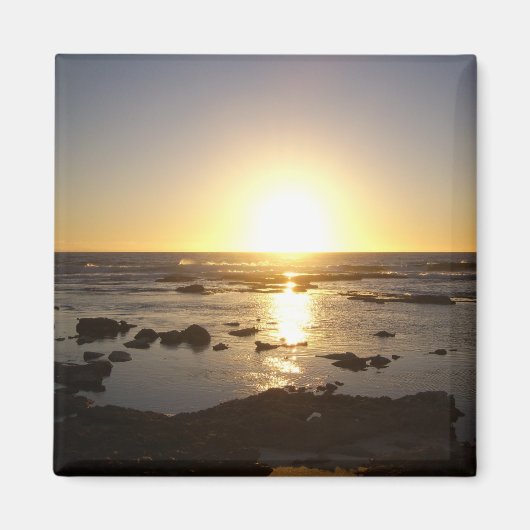Magnet de coucher de soleil sur la plage de Kalbar (Devant)